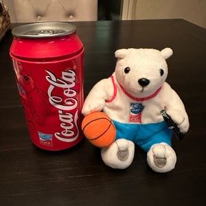 Coca-Cola Bean Bag Basketball Bear Athena 2004